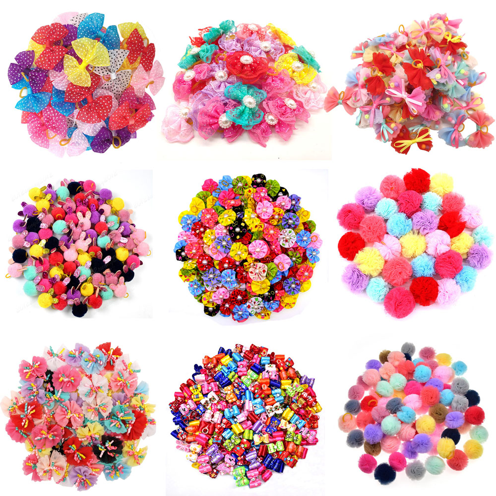 Dog Bandana Scarf - 20pcs/lot Pet Dog Cat Hair Bows