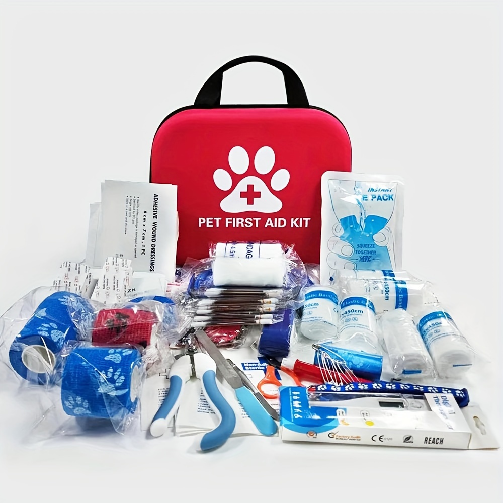Pet Supplies First - Pet First Aid Kit: Contains emergency