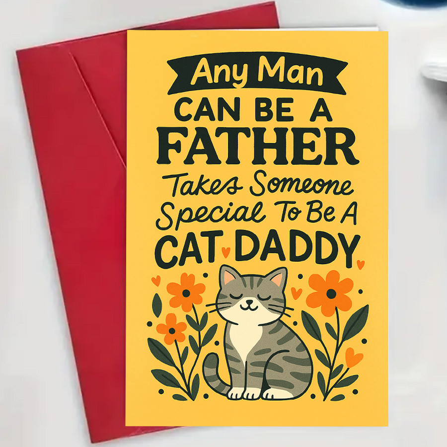 1Pcs Father's Day Greeting Car - Pet Supplies Gift Card recension och pris