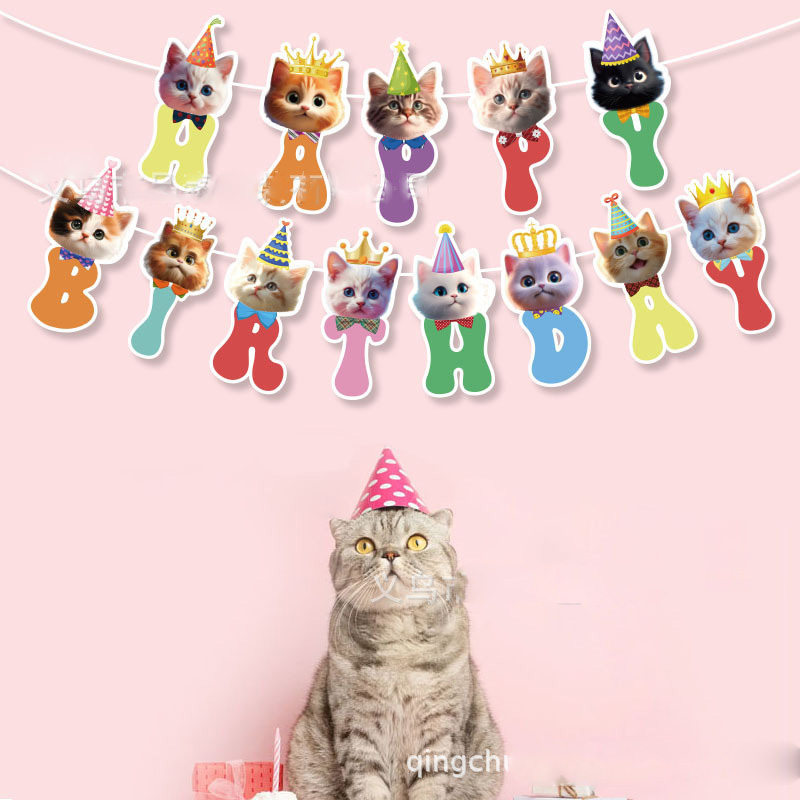 Cat Face Hanging Swirl Decorat - Pet Supplies First recension och pris