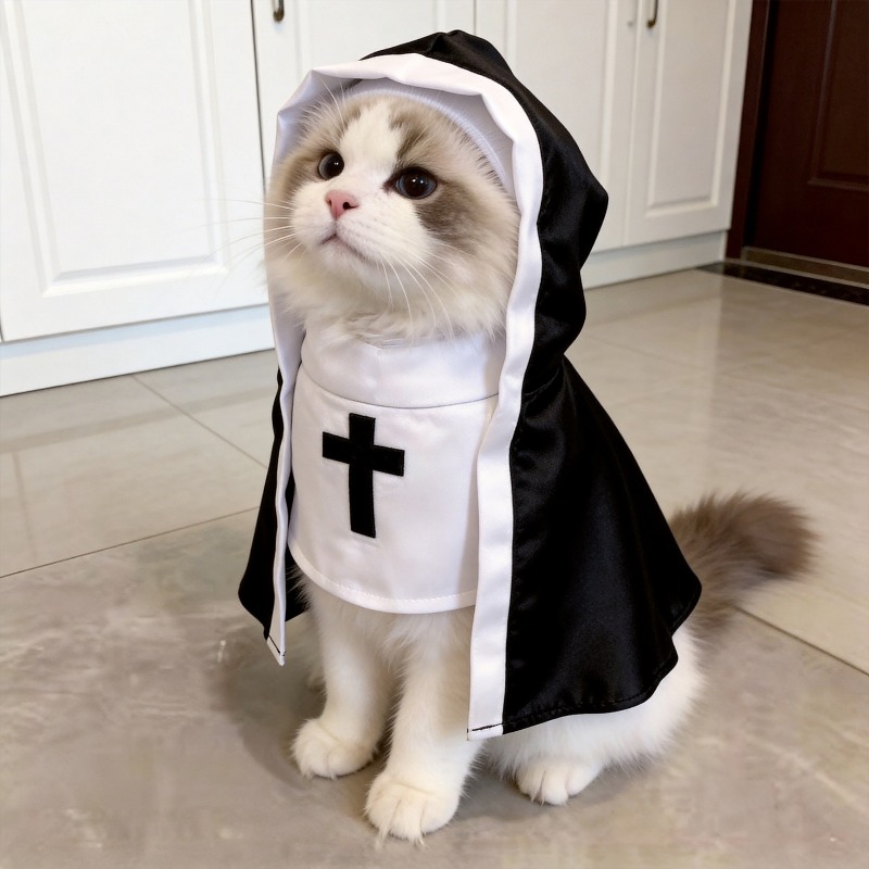 Cute Anime Cats Nun Costume Cr - Pet Supplies First recension och pris