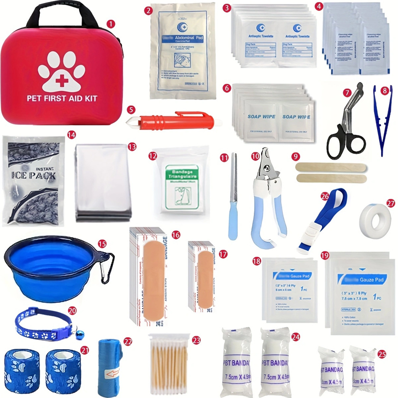 Pet First Aid Kit: Contains em - Pet Supplies First recension och pris
