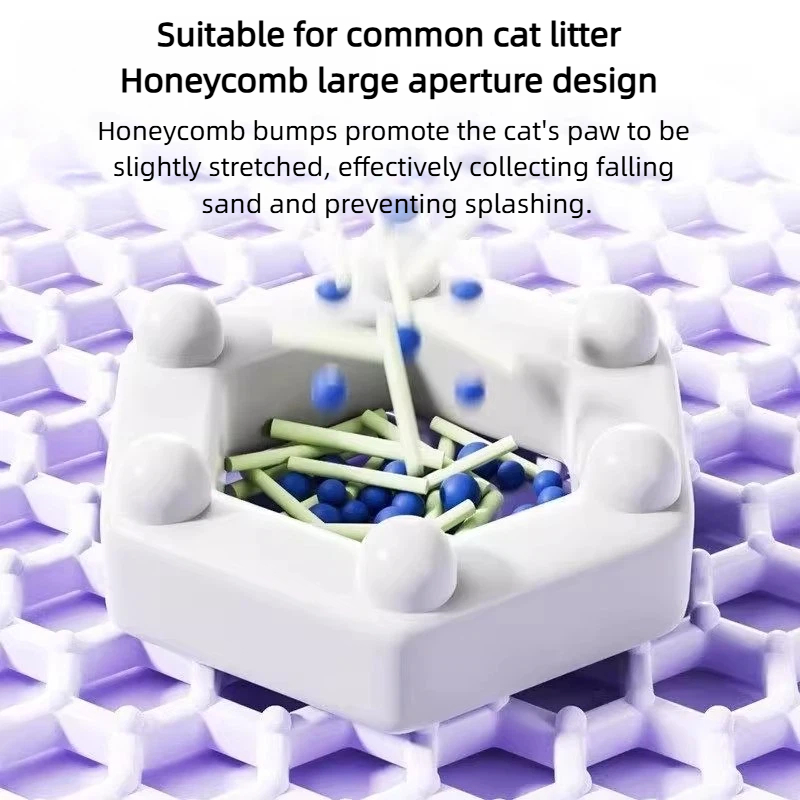 Purple Cat Litter Mat Double L - Cat Litter Mat recension och pris