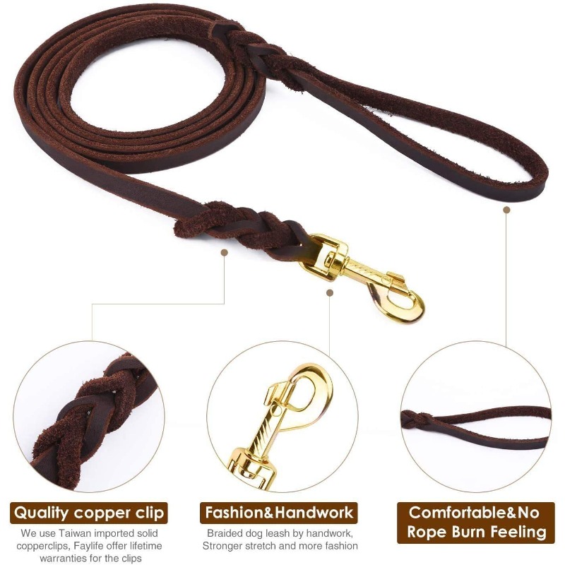 First layer cowhide leash Germ - Pet Supplies First recension och pris