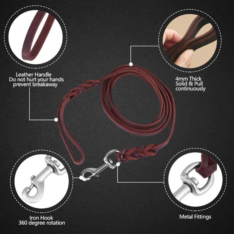 First layer cowhide leash Germ - Pet Supplies First recension och pris