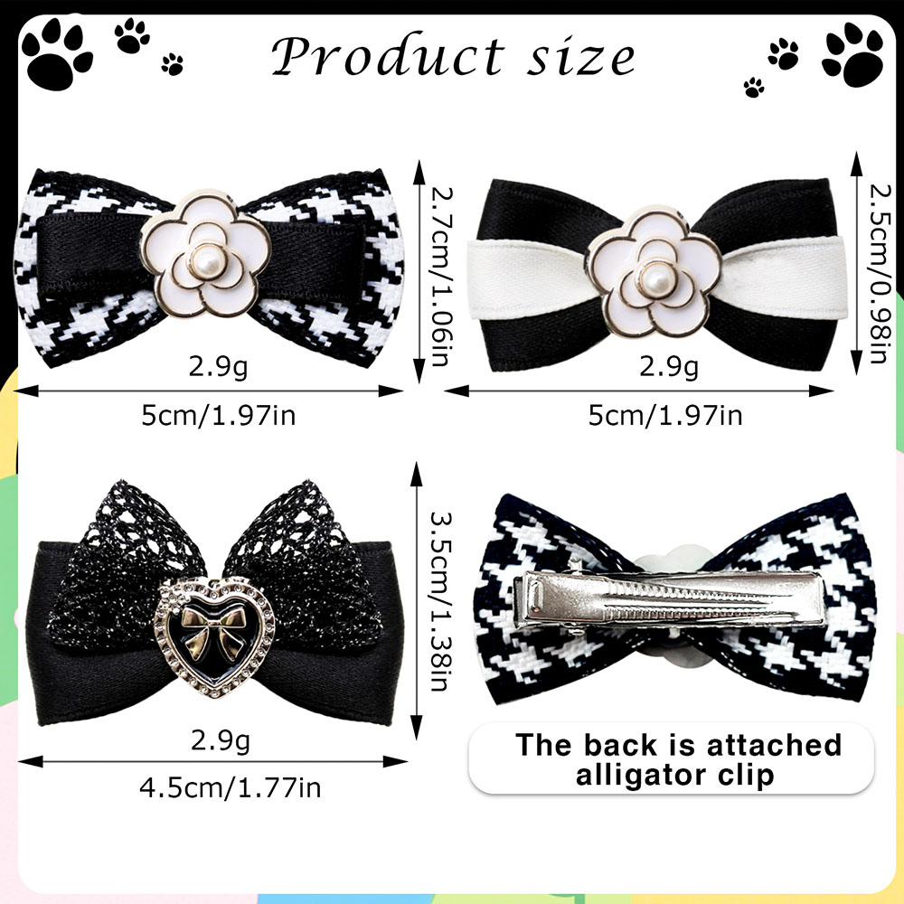 10PCS Dog Bows Wirh Metal Clip - Dog Bandana Scarf recension och pris